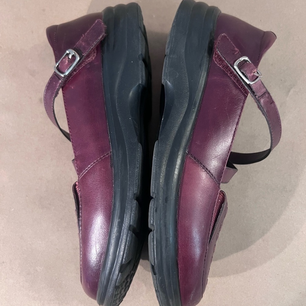 Dr.Comfort Burgundy Genuine Leather Platform Heel Marry Jane Betsy Shoes US 7.5 - Picture 6 of 14